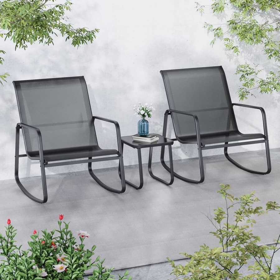Ainfox 3-Piece Outdoor Bistro Set: $50