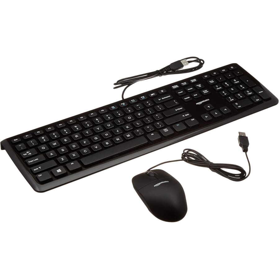 Amazon Basics Wired Computer Keyboard & Mouse 10-Pack: $96 Amazon Basics Wired Computer Keyboard & Mouse 10-Pack: $96