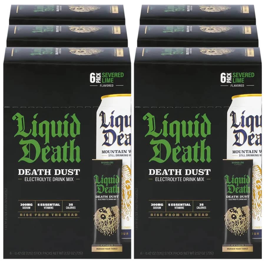 Liquid Death Electrolyte Death Dust Hydration Powder 36-Pack: from $15