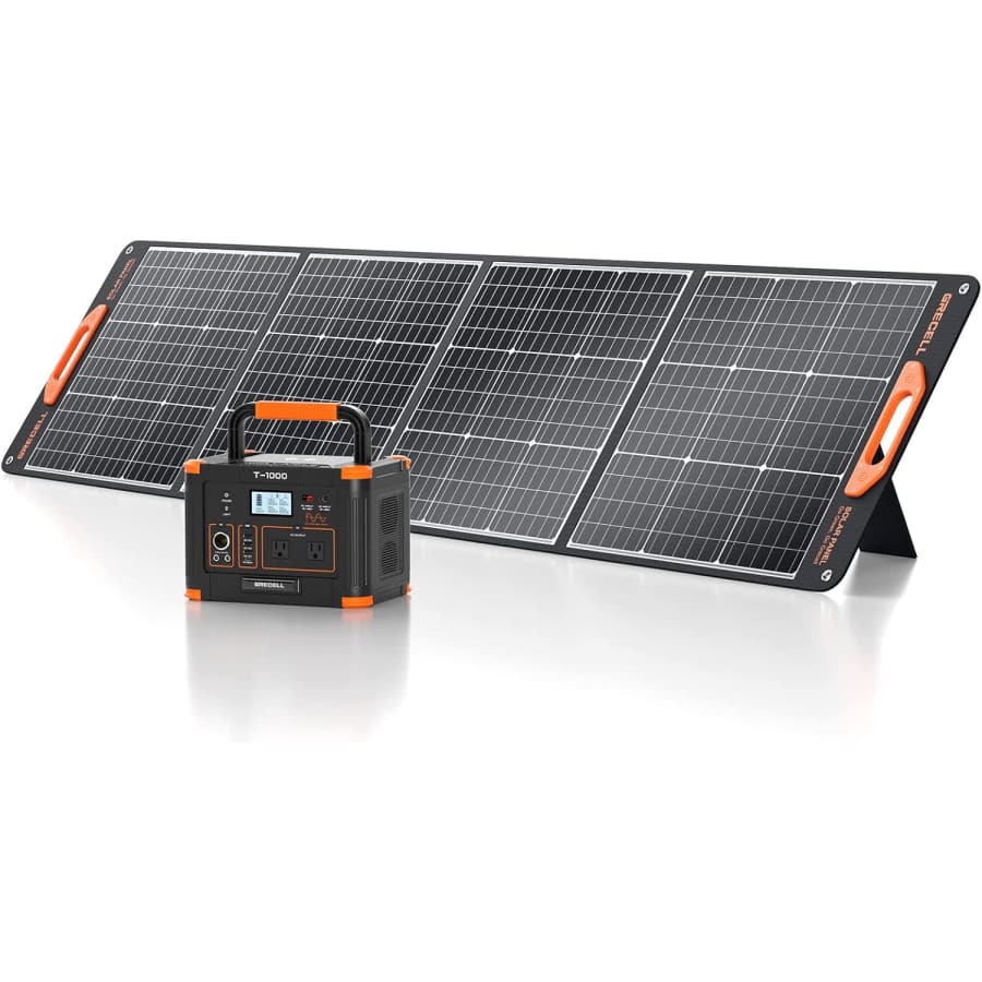 Grecell 1000W Solar Generator with 200W Panel: $629.99