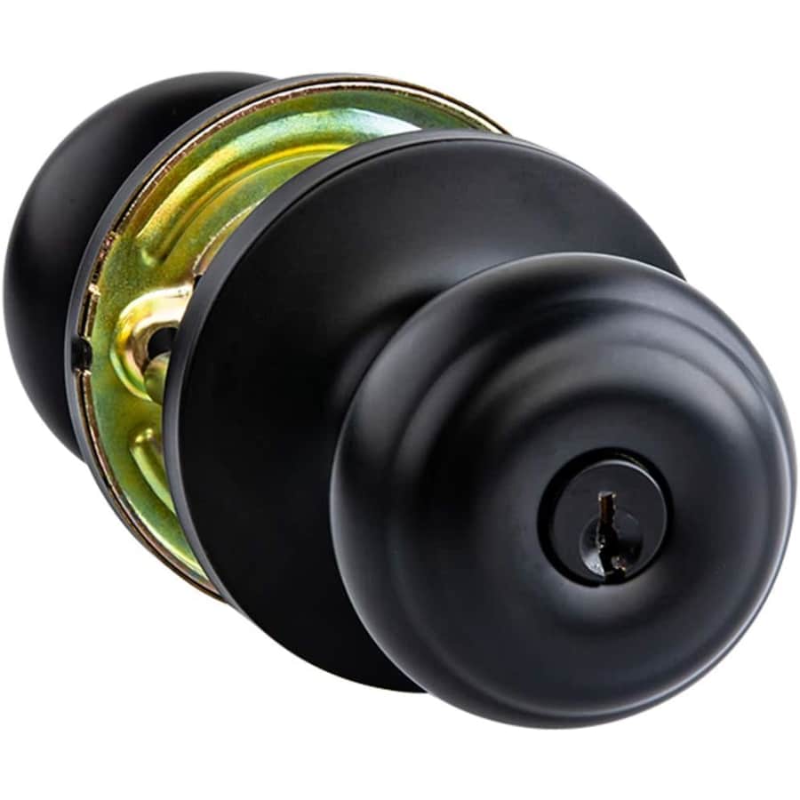 Amazon Basics Exterior Door Knob w/ Lock: $6.53
