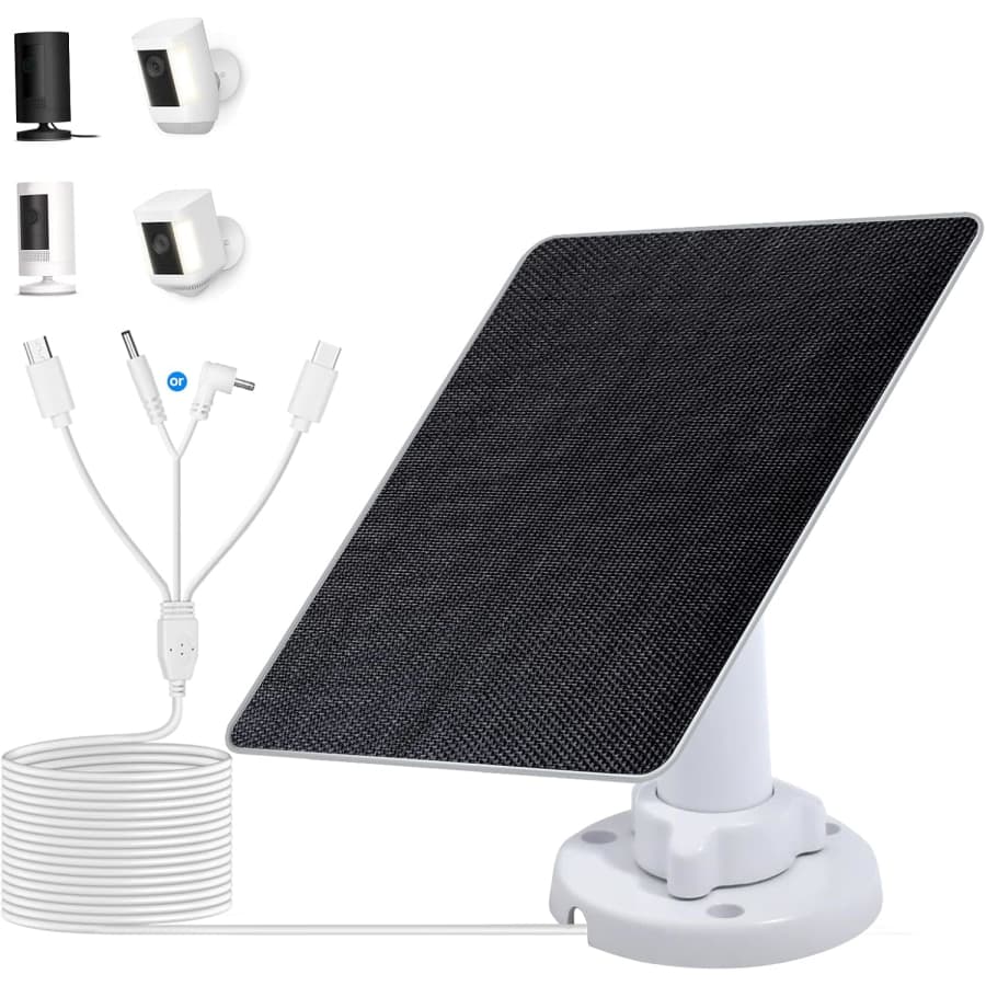 Eco-Worthy 5W 5V Solar Panel Solar Charger for Ring Camera: $11 Eco-Worthy 5W 5V Solar Panel Solar Charger for Ring Camera: $11