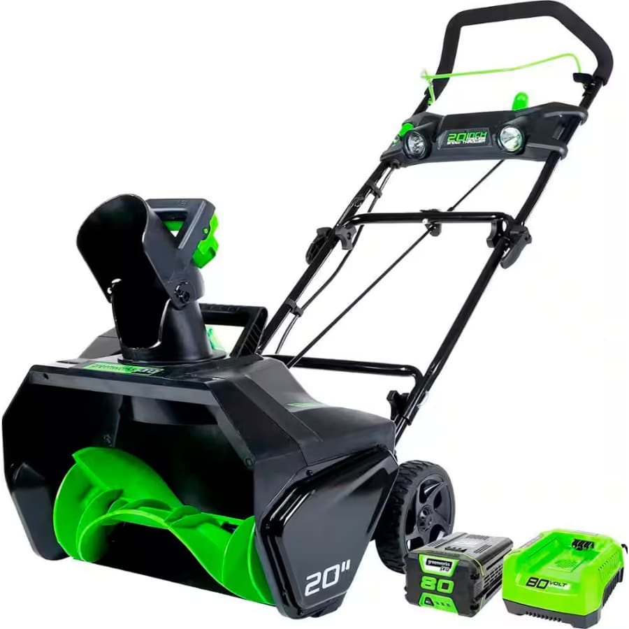 Greenworks 80V 20" Cordless Brushless Snow Blower: $250