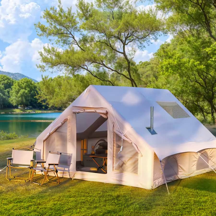 8 to 10-Person Inflatable Camping Tent: $280.60 8 to 10-Person Inflatable Camping Tent: $280.60