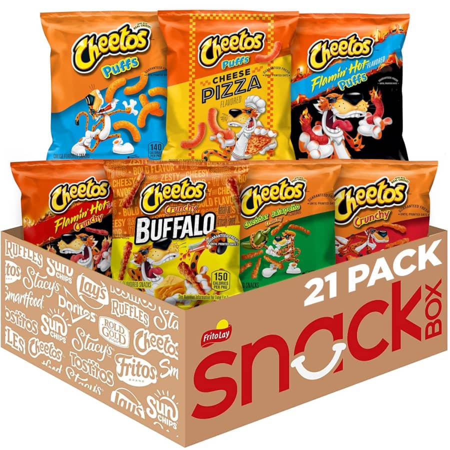 Cheetos 21-Count Variety Pack: $12 w/ Subscribe & Save Cheetos 21-Count Variety Pack: $12 w/ Subscribe & Save