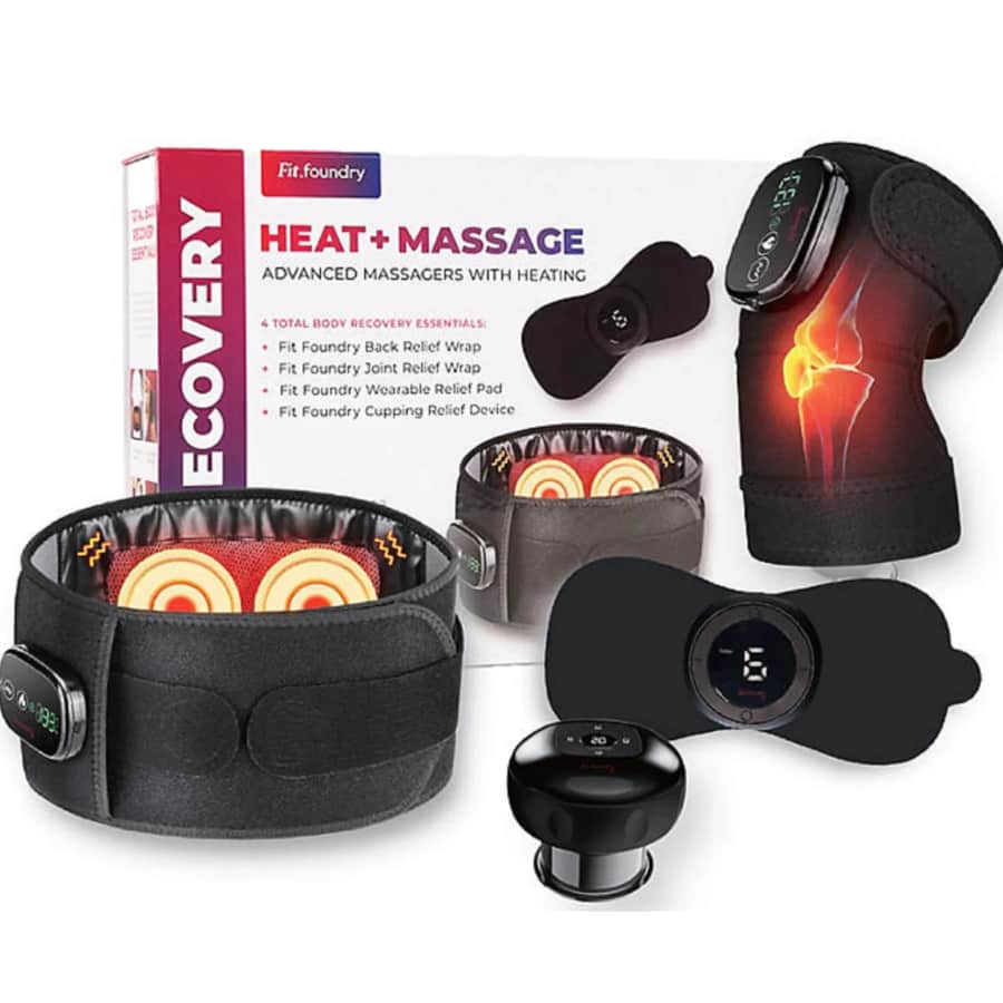 Fit Foundry 4-in-1 Heat & Massage Recovery Pack: $45