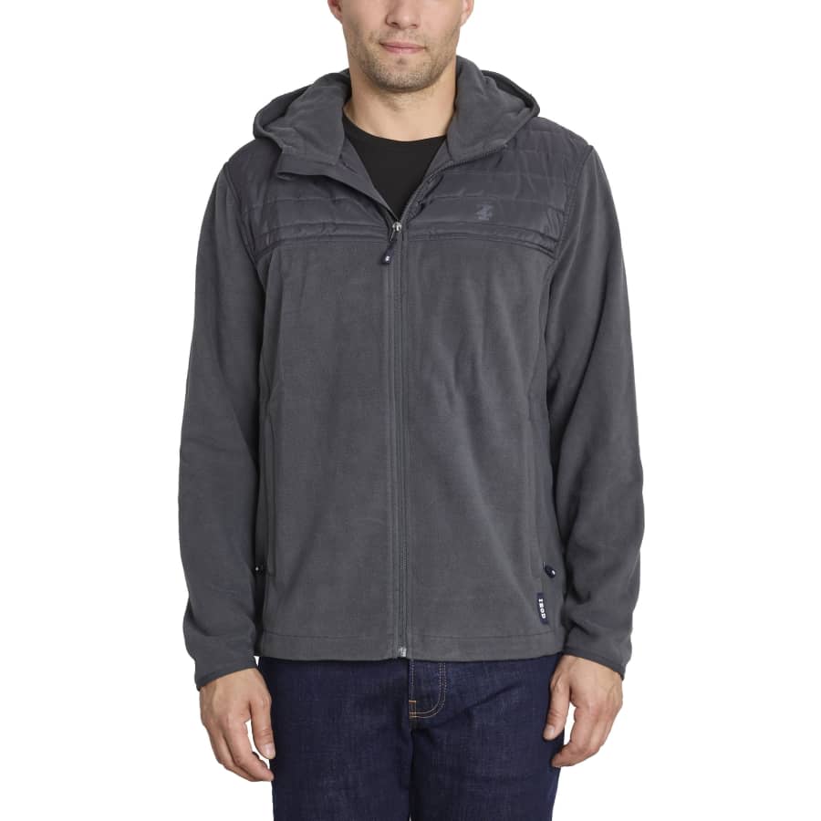 Izod Men's Hooded Fleece Jacket: $15 Izod Men's Hooded Fleece Jacket: $15