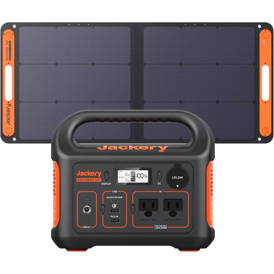 Jackery Solar Generator 300 with 100W SolarSaga Panel: $299 Jackery Solar Generator 300 with 100W SolarSaga Panel: $299