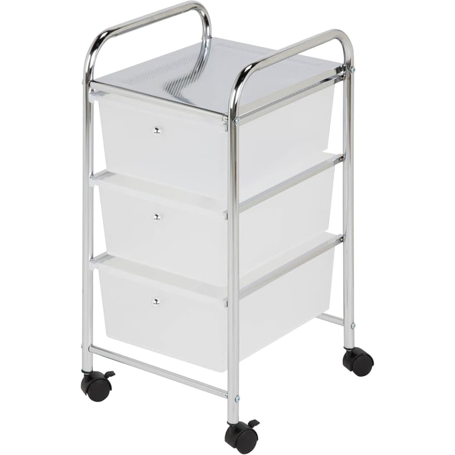 Honey-Can-Do 3-Drawer Plastic Storage Cart on Wheels: $20