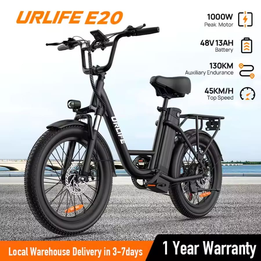 1000W E20 48V 13Ah Fat Tire 7-Speed Electric Bike: $329.75 1000W E20 48V 13Ah Fat Tire 7-Speed Electric Bike: $329.75