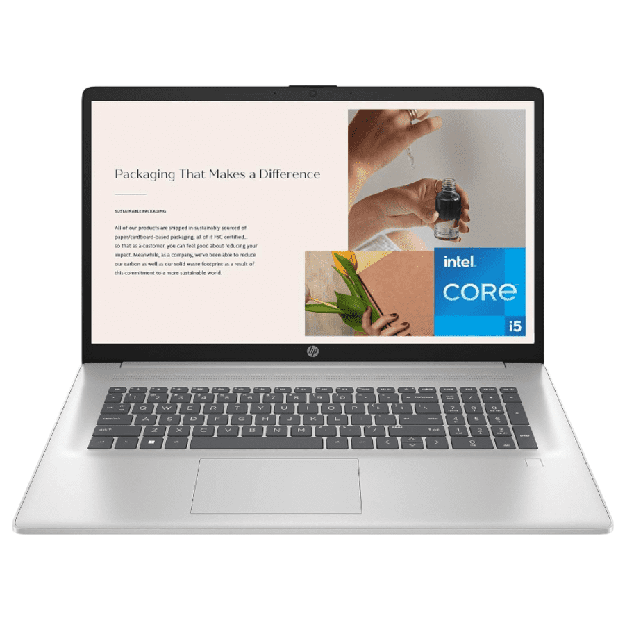 HP 12th-Gen i5 17.3" Laptop: $507