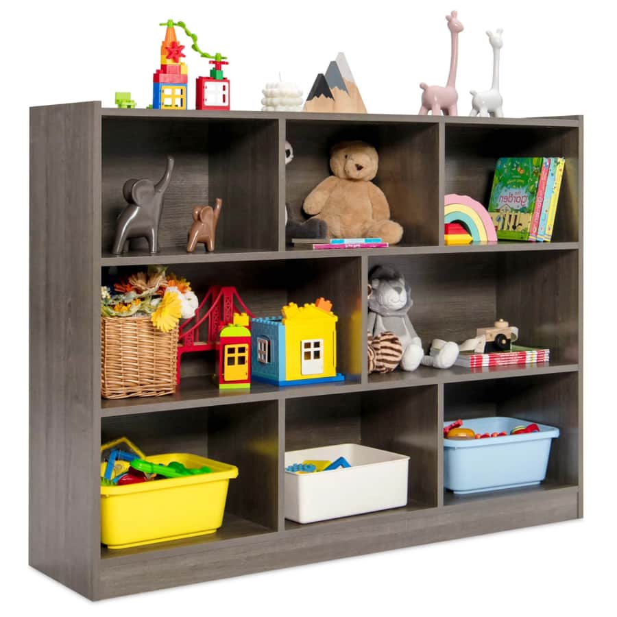 Costway 8-Cube 3-Tier Open Bookcase: $100