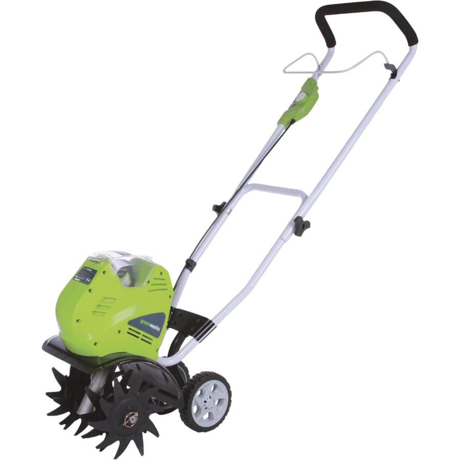 Greenworks 40V Cordless Tiller with Battery & Charger: $206