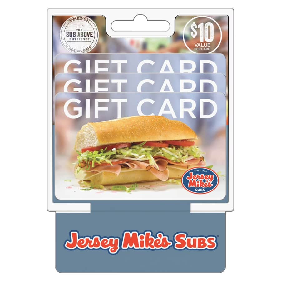 $30 Jersey Mike's Gift Card at Sam's Club: $29