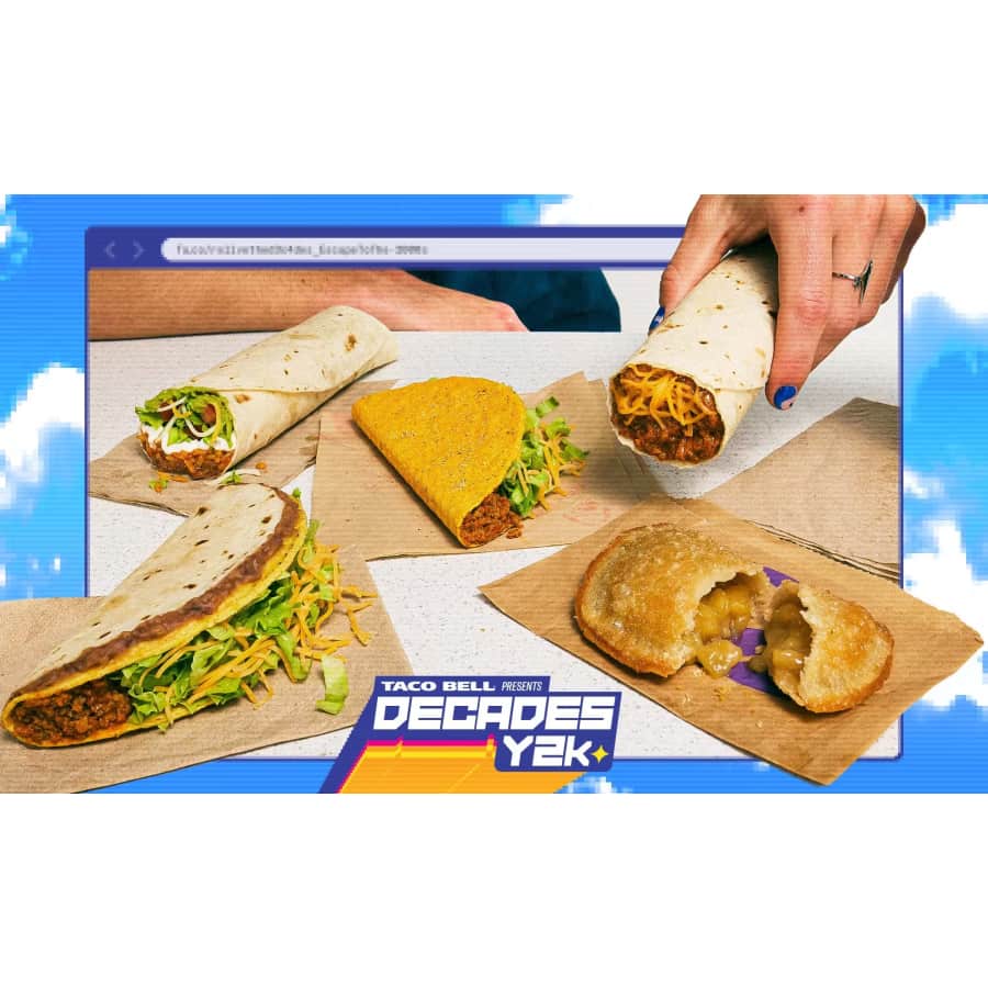 Taco Bell The Decades Y2K Menu: Fan favorites for $3 or less, from Sep 9 Taco Bell The Decades Y2K Menu: Fan favorites for $3 or less, from Sep 9