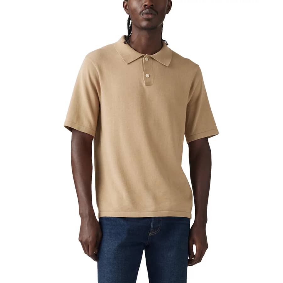 Levi's Men's Textured Polo Sweater: $18 Levi's Men's Textured Polo Sweater: $18