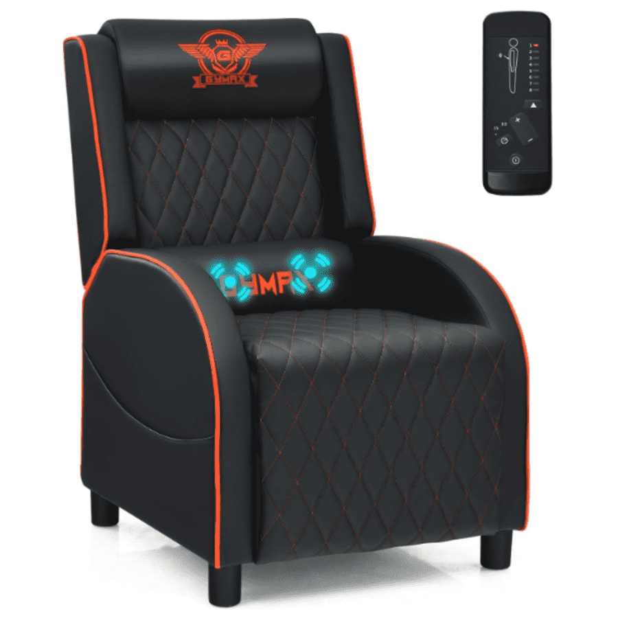 Gymax Massage Gaming Recliner Chair: $140