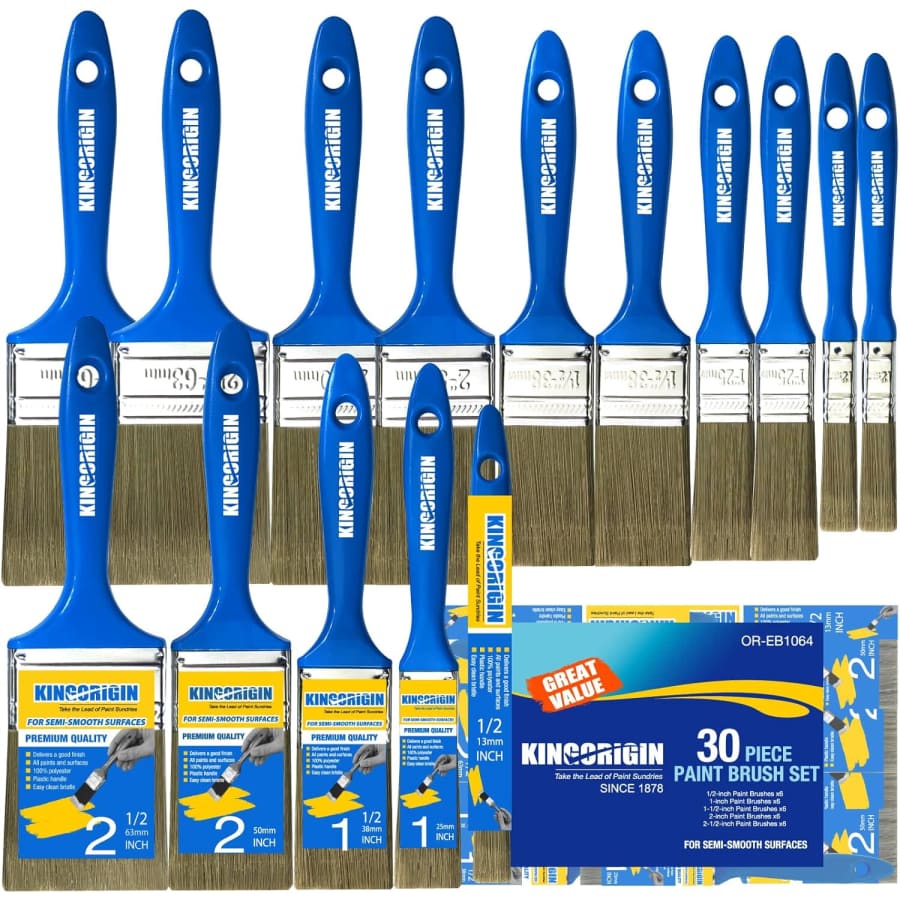 King Origin 30-Piece Paint Brush Set: $20