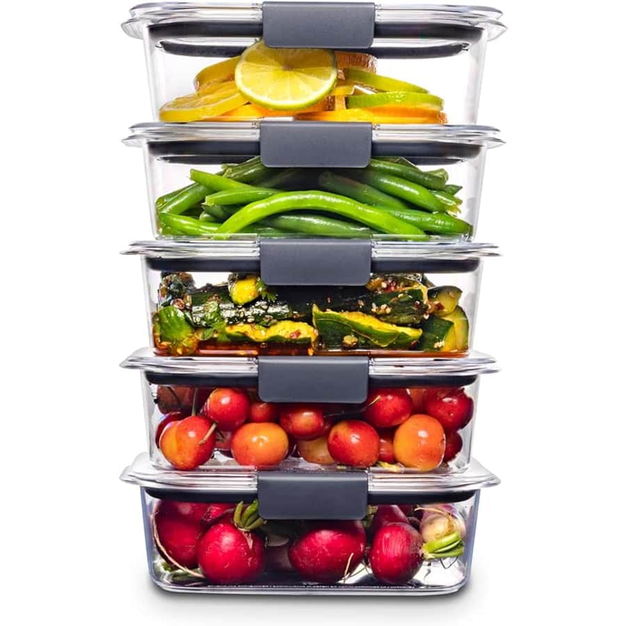 Rubbermaid Brilliance 3.2-Cup Food Storage Container 5-Pack: $28
