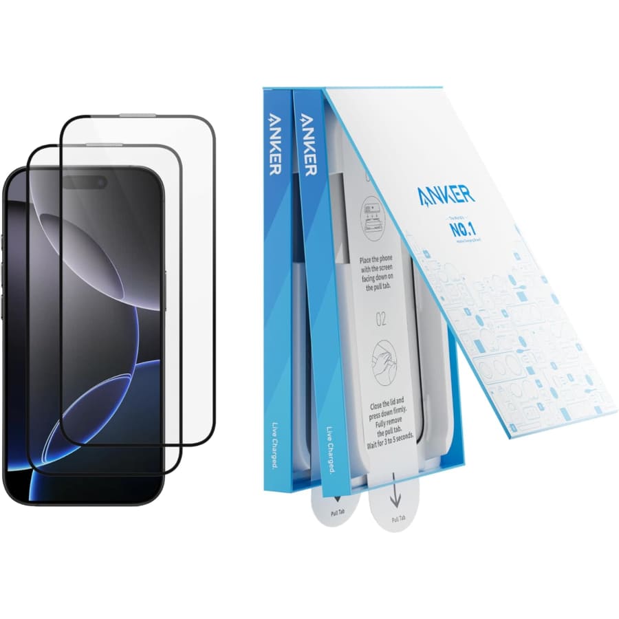 Anker Screen Protector 2-Pack for iPhone 16 Pro Max: $12 Anker Screen Protector 2-Pack for iPhone 16 Pro Max: $12