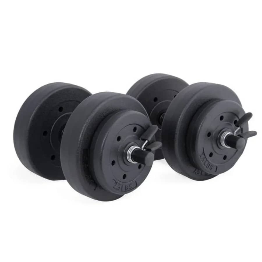 Athletic Works 40-lb. Adjustable Vinyl Dumbbell Set: $20 Athletic Works 40-lb. Adjustable Vinyl Dumbbell Set: $20