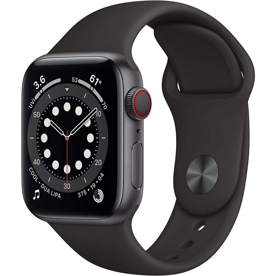 Refurb Apple Watch Series 6 40mm GPS + Cellular Sport Smartwatch: $135