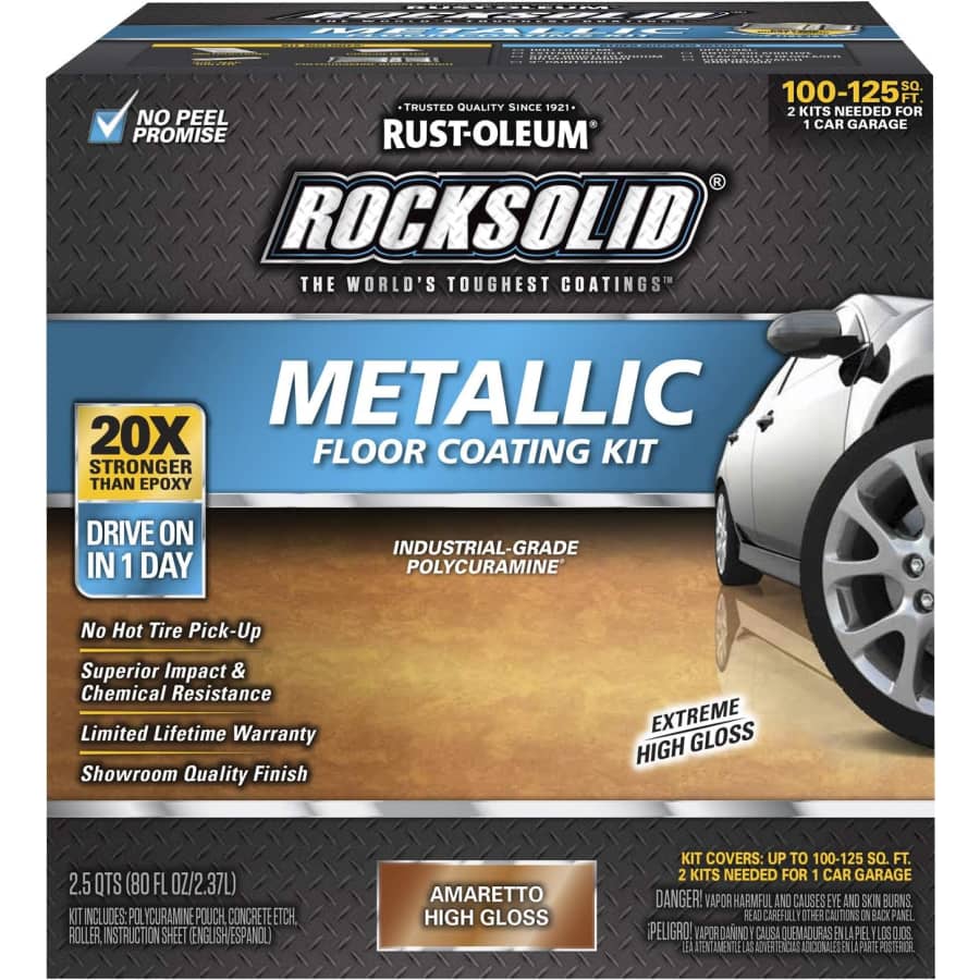 Rust-Oleum RockSolid Copper 80-Fl. Oz. Garage Floor Coating Kit: $136