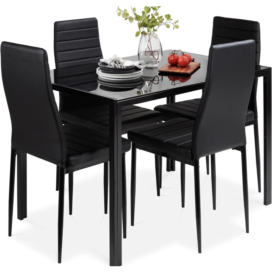 Best Choice Products 5-Piece Glass Dining Set: $175