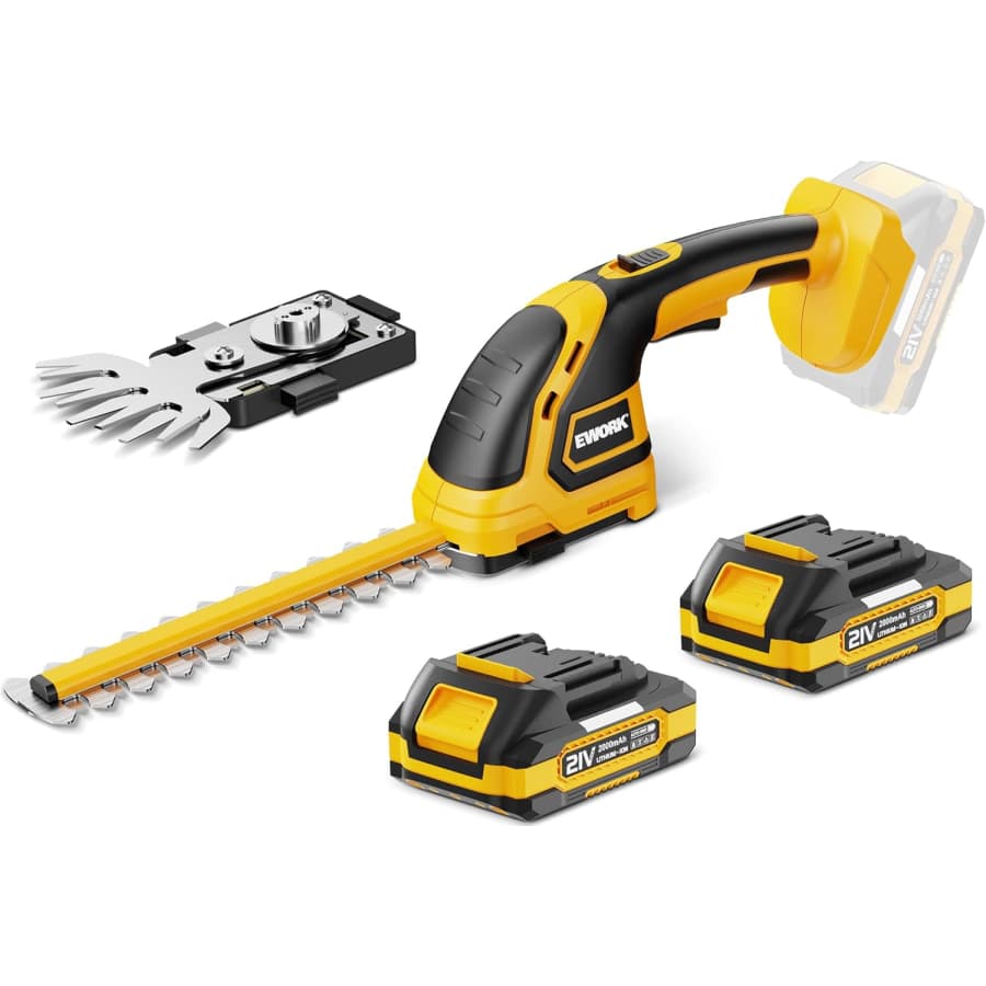 21V Cordless Hedge Trimmer w/ 2 Batteries: $28 21V Cordless Hedge Trimmer w/ 2 Batteries: $28