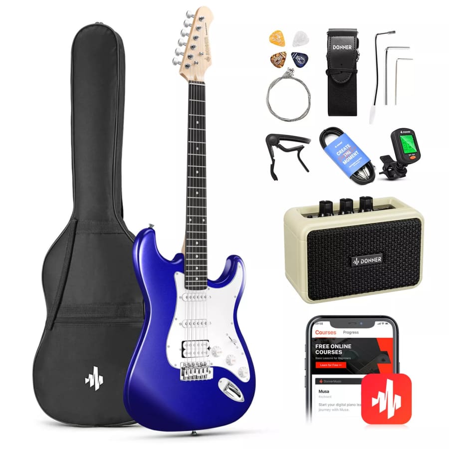 Certified Refurb Donner DST-100 Electric Guitar and Amplifier Beginner Set: $95 Certified Refurb Donner DST-100 Electric Guitar and Amplifier Beginner Set: $95