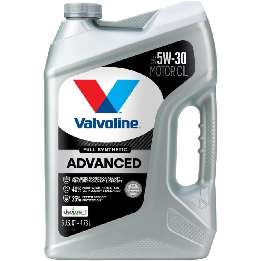 Valvoline Advanced Full Synthetic SAE 5W-30 5qt Motor Oil: $27 Valvoline Advanced Full Synthetic SAE 5W-30 5qt Motor Oil: $27