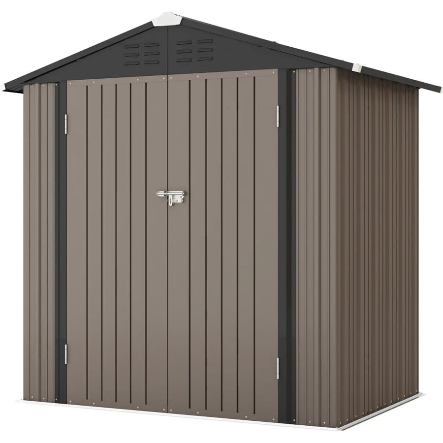 Patiowell 6x4-Foot Galvanized Steel Storage Shed: $186