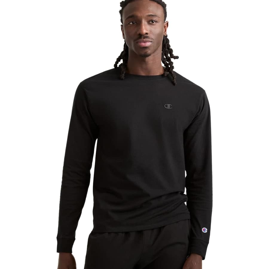 Champion Men's Long Sleeve T-Shirt: $9.63