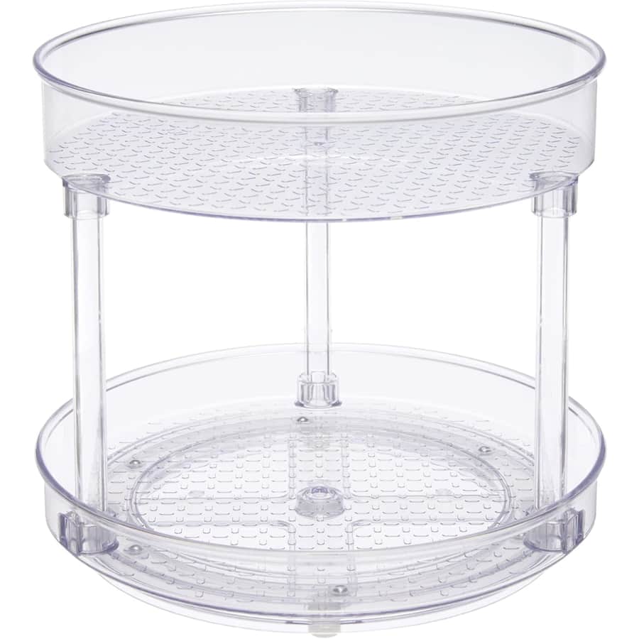 Amazon Basics 2-Tier Lazy Susan Turntable Organizer: $7 Amazon Basics 2-Tier Lazy Susan Turntable Organizer: $7