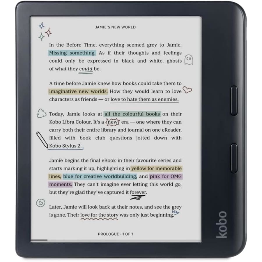 Kobo Libra Colour 7" Waterproof eReader: $199.99