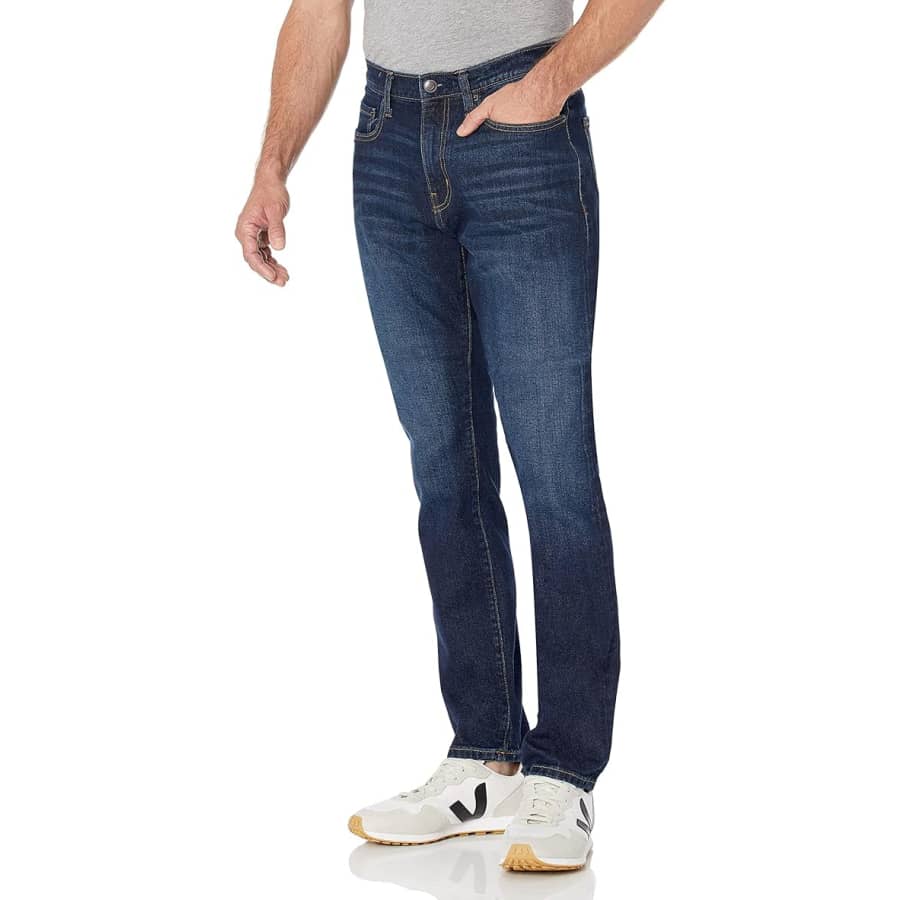 Amazon Essentials Men's Athletic-Fit Stretch Jeans: $11