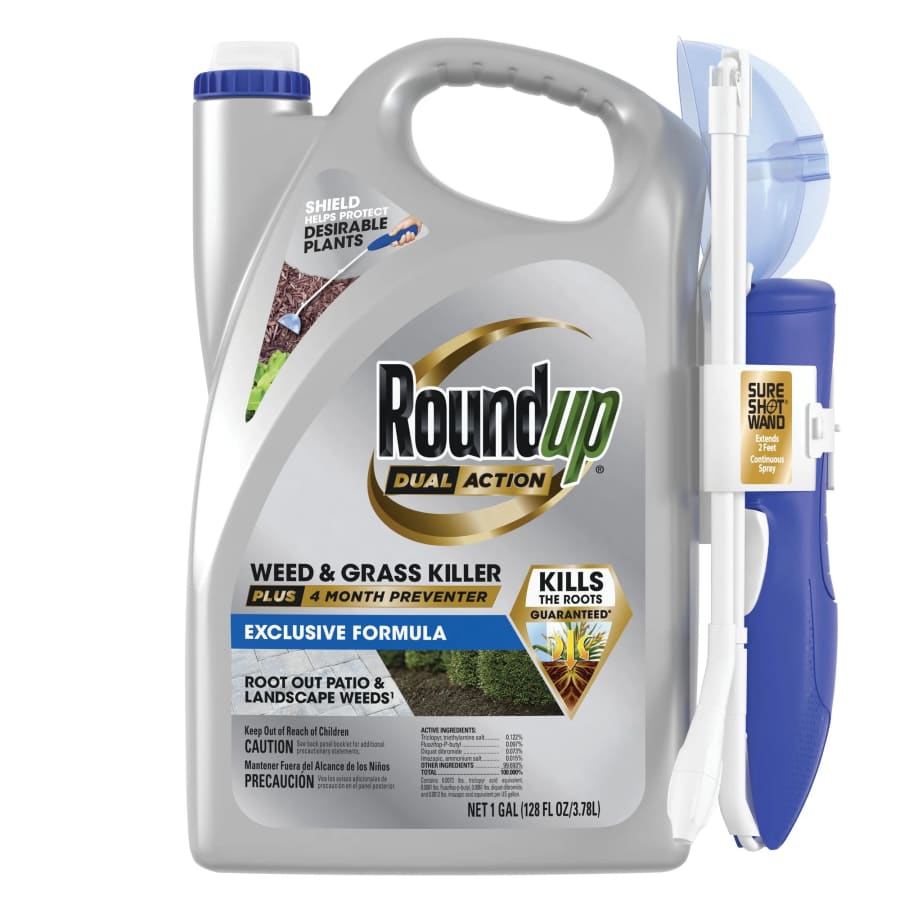 Roundup Dual Action Weed & Grass Killer Plus 4-Month Preventer: $27