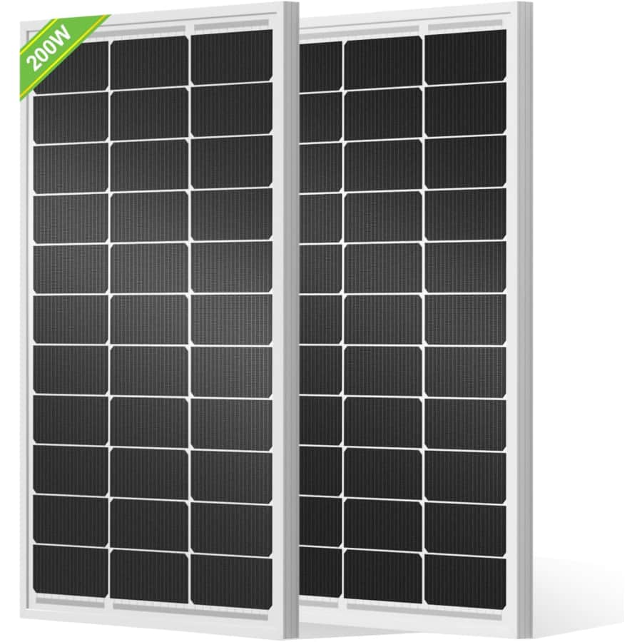 Eco-Worthy 100W 12V/24V Monocrystalline Solar Panel 2-Pack: $99.99