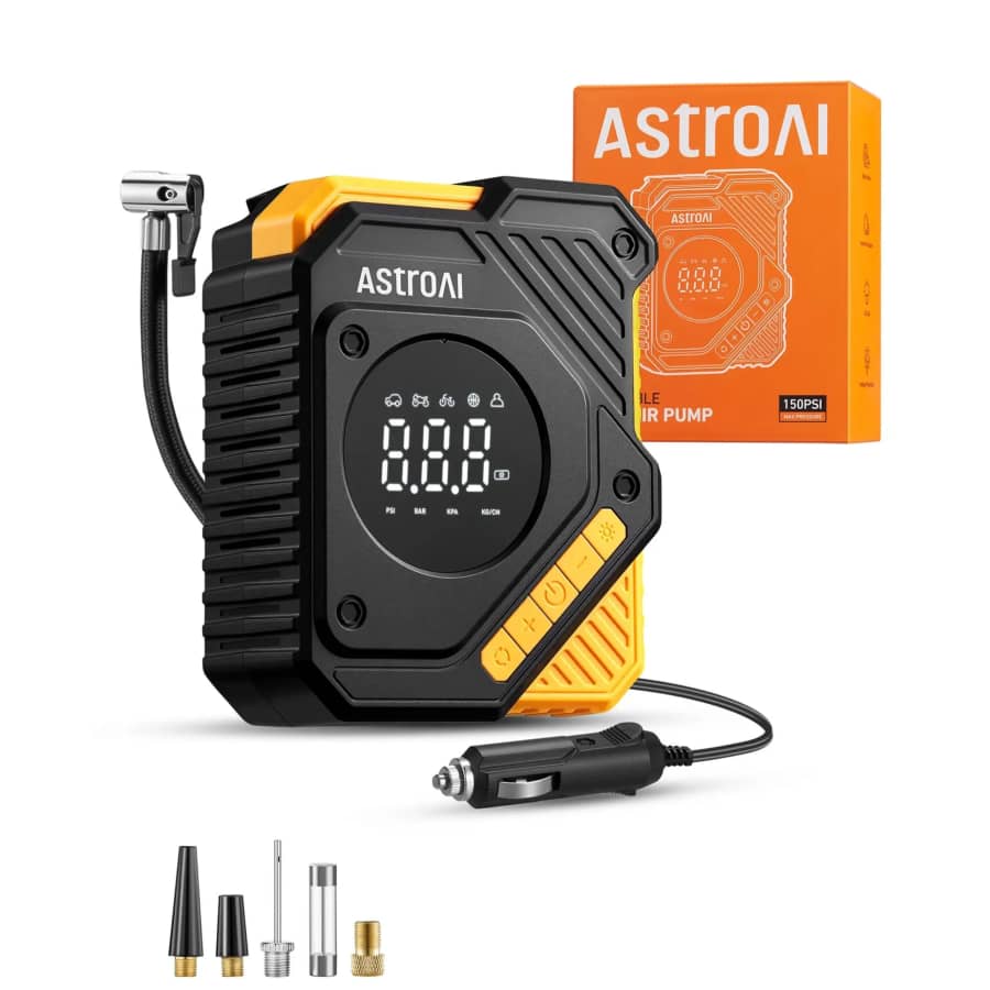AstroAI 12V Air Compressor: $21.49