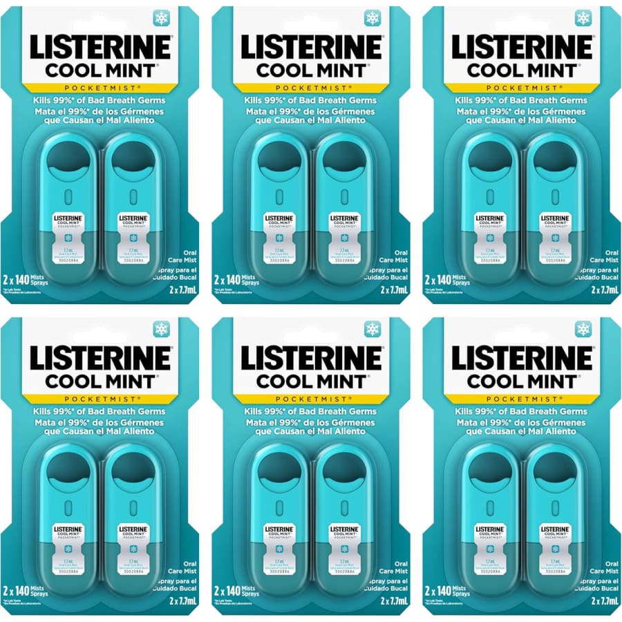 Listerine 12-Count Cool Mint Pocketmist Breath Spray: $20.01