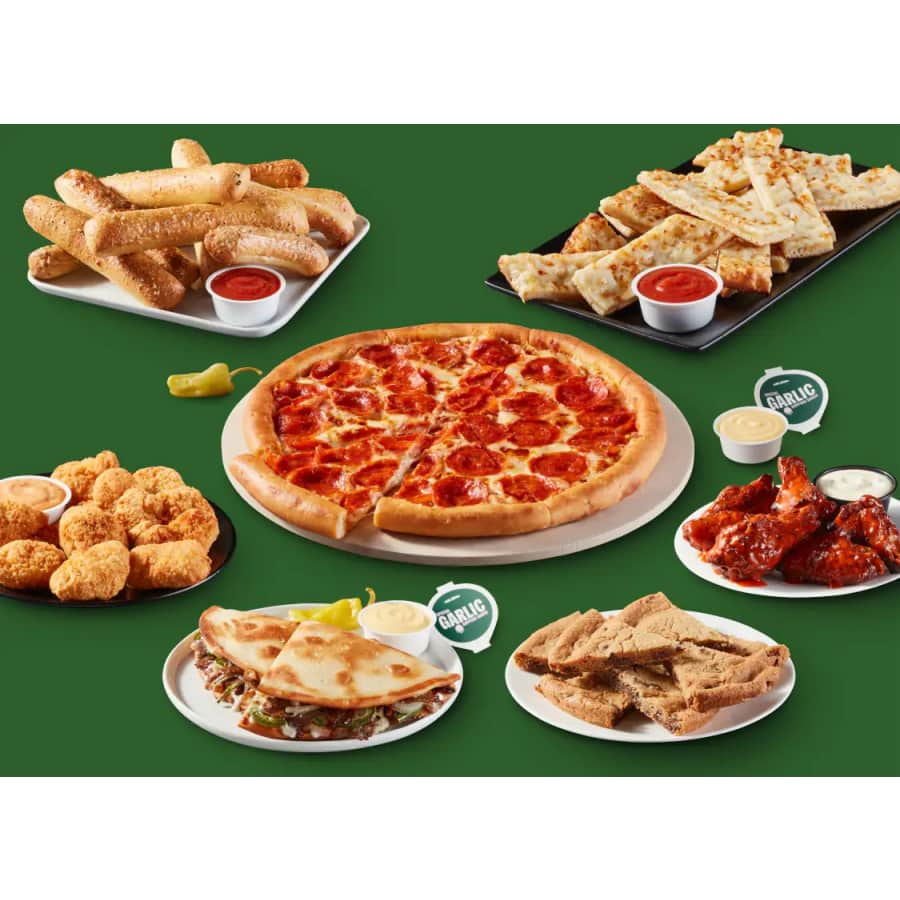 Papa John's Papa Pairings: $6.99 each, 1-Topping Large Pizza for $9.99 Papa John's Papa Pairings: $6.99 each, 1-Topping Large Pizza for $9.99
