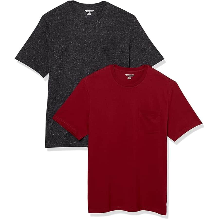 Amazon Essentials Men's Regular-Fit Crewneck Pocket T-Shirt 2-Pack: $9.90 Amazon Essentials Men's Regular-Fit Crewneck Pocket T-Shirt 2-Pack: $9.90
