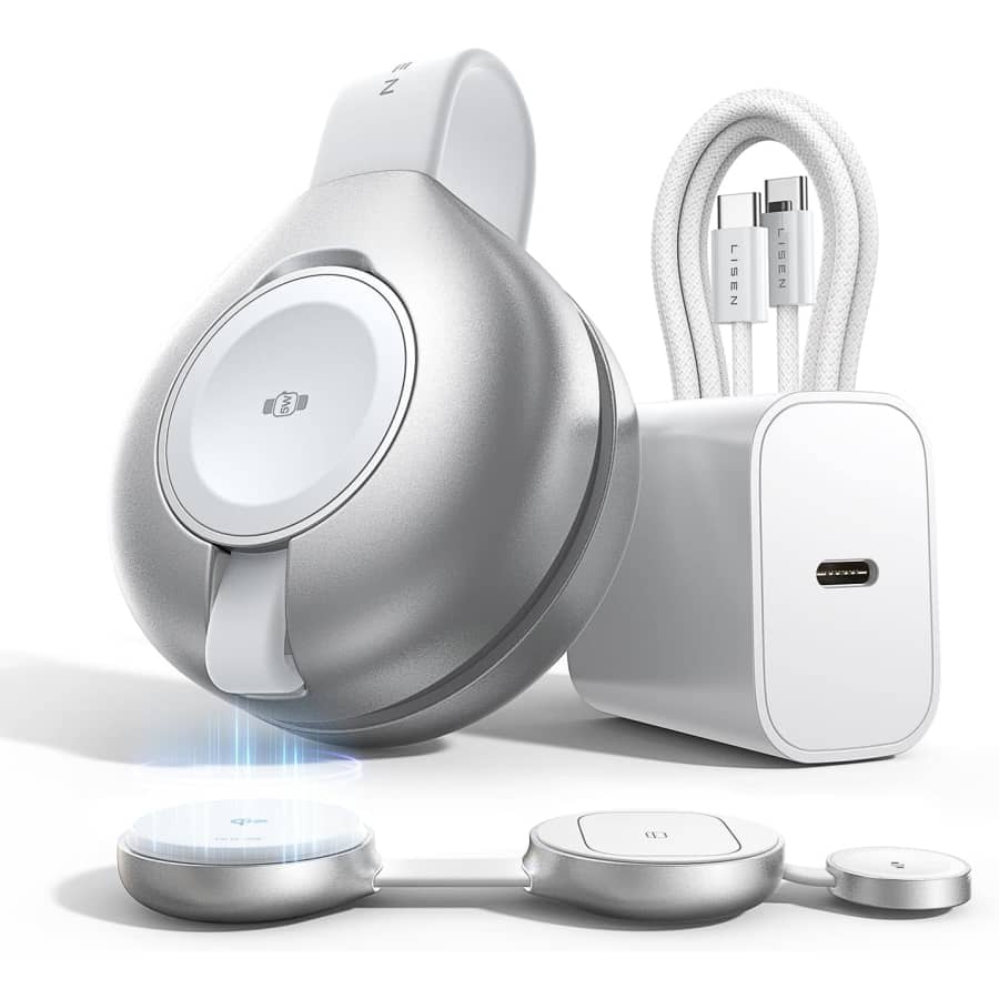 Lisen Qi2 3-in-1 Magnetic Charger: $15