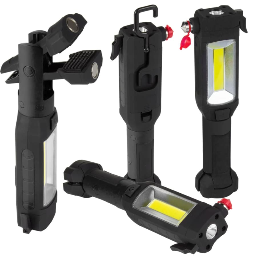 SecureBrite 9-in-1 Emergency Auto Tool with Flashlight 4-Pack: $20