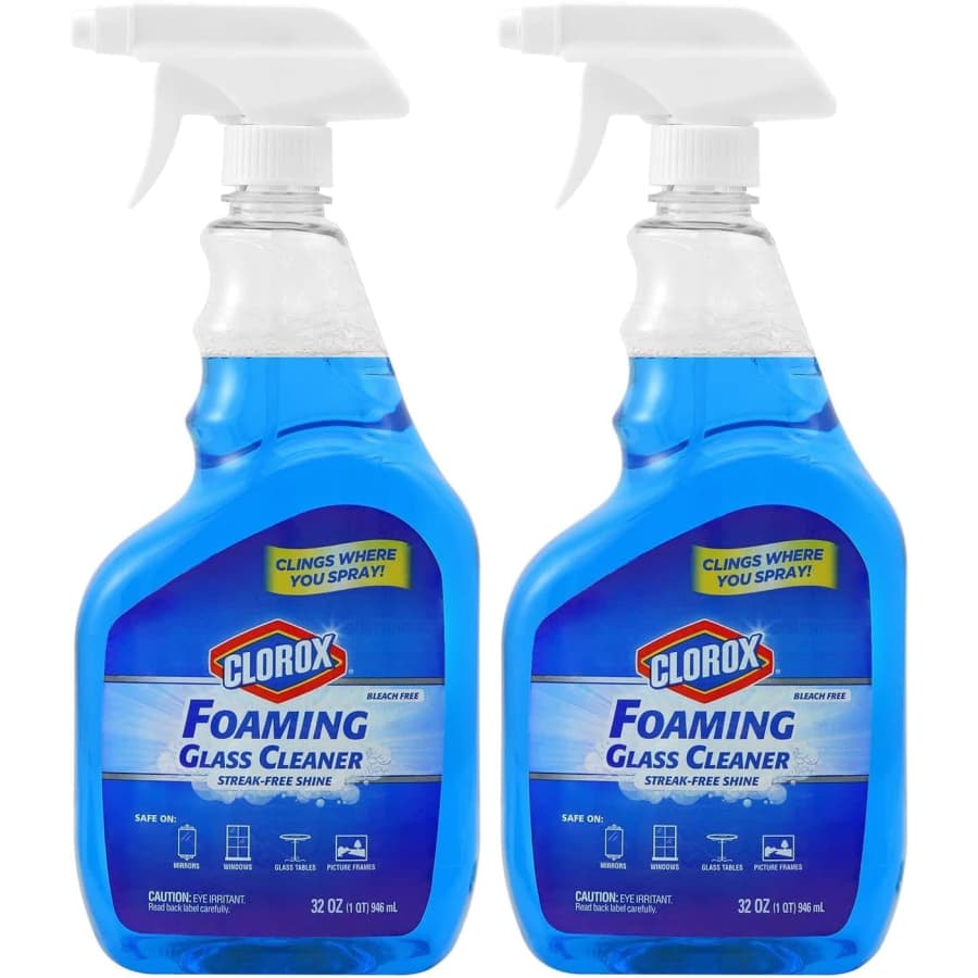 Clorox Foaming Glass Cleaner 32-oz. Spray 2-Pack: $3.52