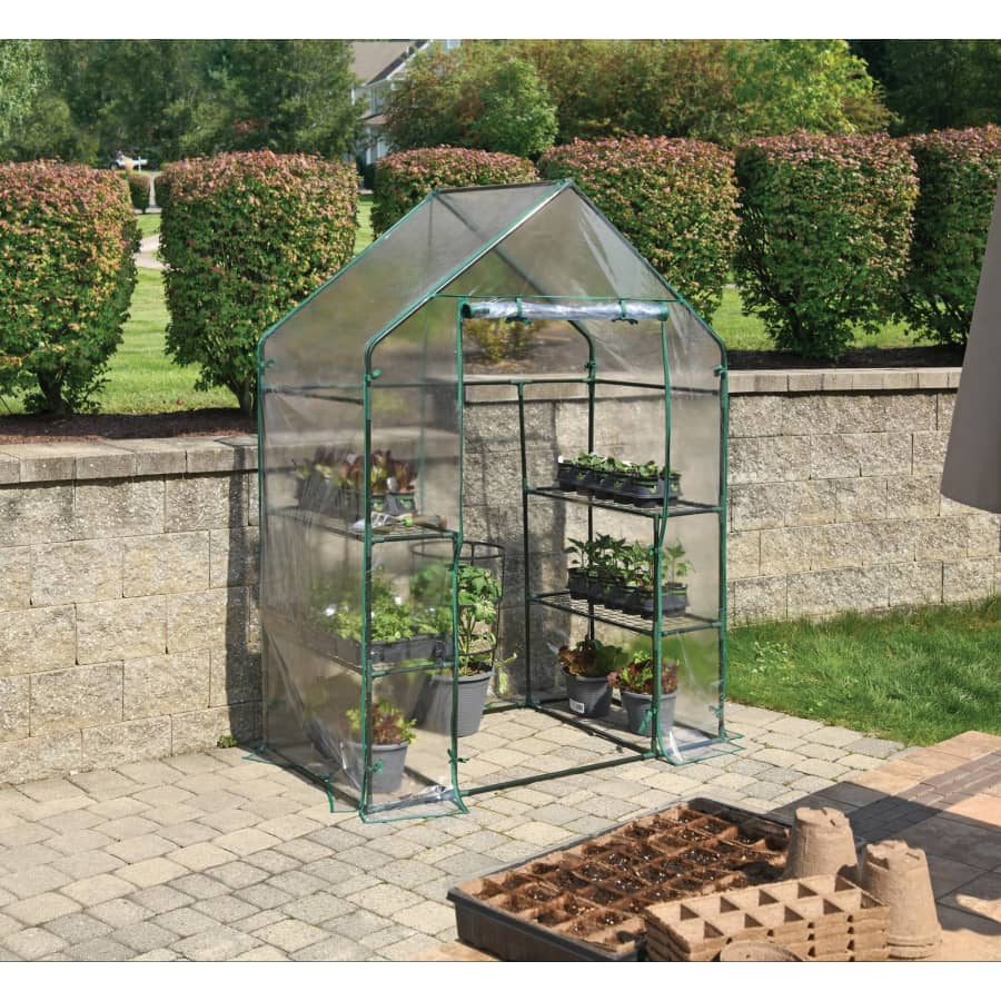 Miracle-Gro 6' 5" Clear Greenhouse Kit: $45 Miracle-Gro 6' 5" Clear Greenhouse Kit: $45