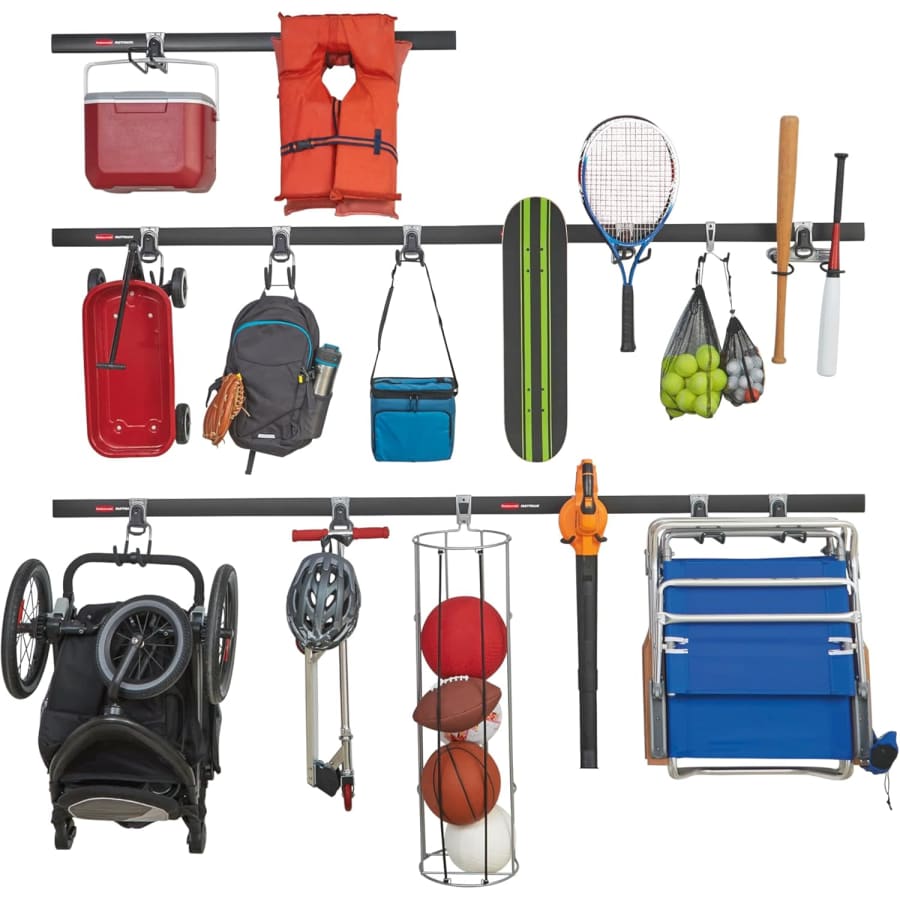 Rubbermaid 20-Piece FastTrack Garage Wall-Mounted Storage Kit: $128 w/ Prime