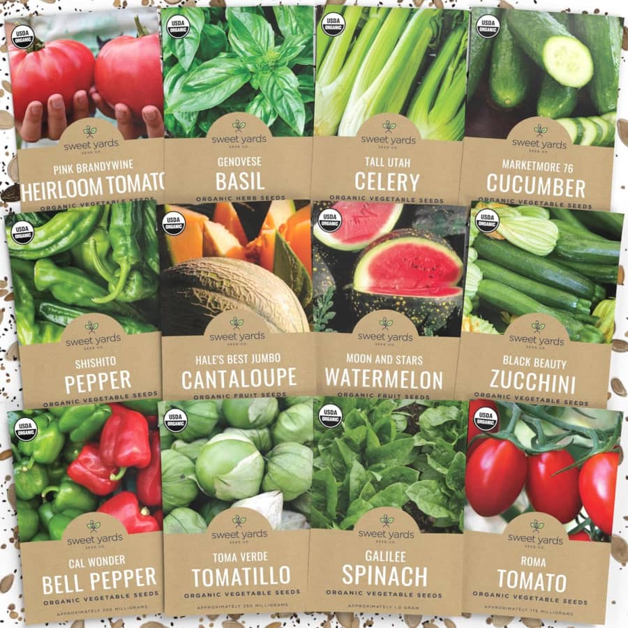 Organic Summer Vegetable Garden Seeds Variety Pack: $7.99 Organic Summer Vegetable Garden Seeds Variety Pack: $7.99