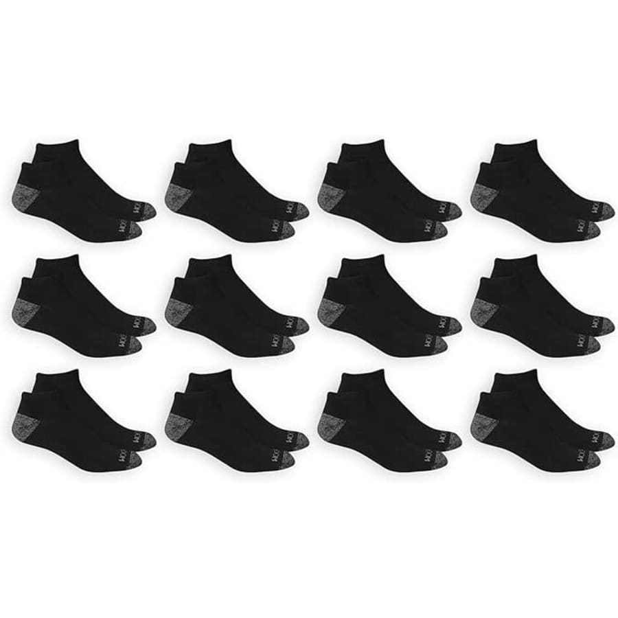 Fruit of the Loom Men's Dual Defense Low Cut Socks 12-Pack: $6.20 Fruit of the Loom Men's Dual Defense Low Cut Socks 12-Pack: $6.20