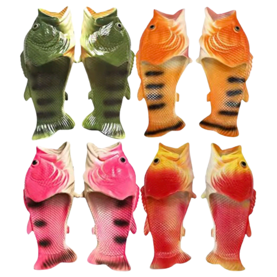 Men's / Women's Fish Slides: $10 Men's / Women's Fish Slides: $10